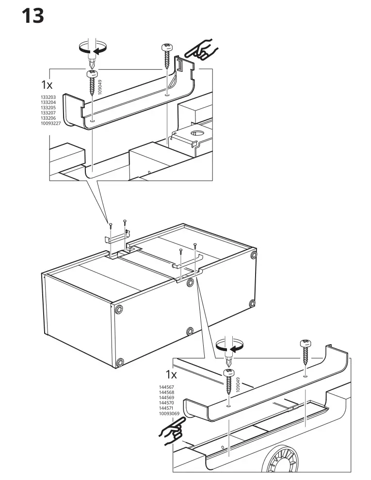 IKEA AA-1391480-7-2 BESTÅ TV Furniture Black Brown - Installation 8
