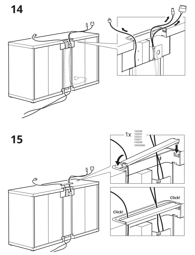 IKEA AA-1391480-7-2 BESTÅ TV Furniture Black Brown - Installation 9