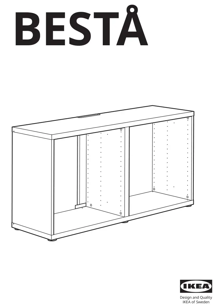 IKEA AA-1391480-7-2 BESTÅ TV Furniture Black Brown Instruction Manual