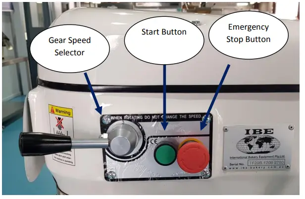 IBE TF20B 20lt Planetary Mixer - Components