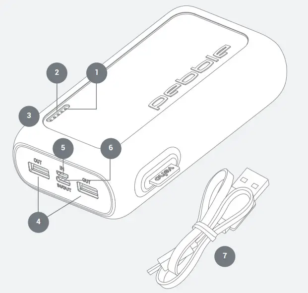 veho Pebble PZ30 Argonaut Pro Power Bank - parts
