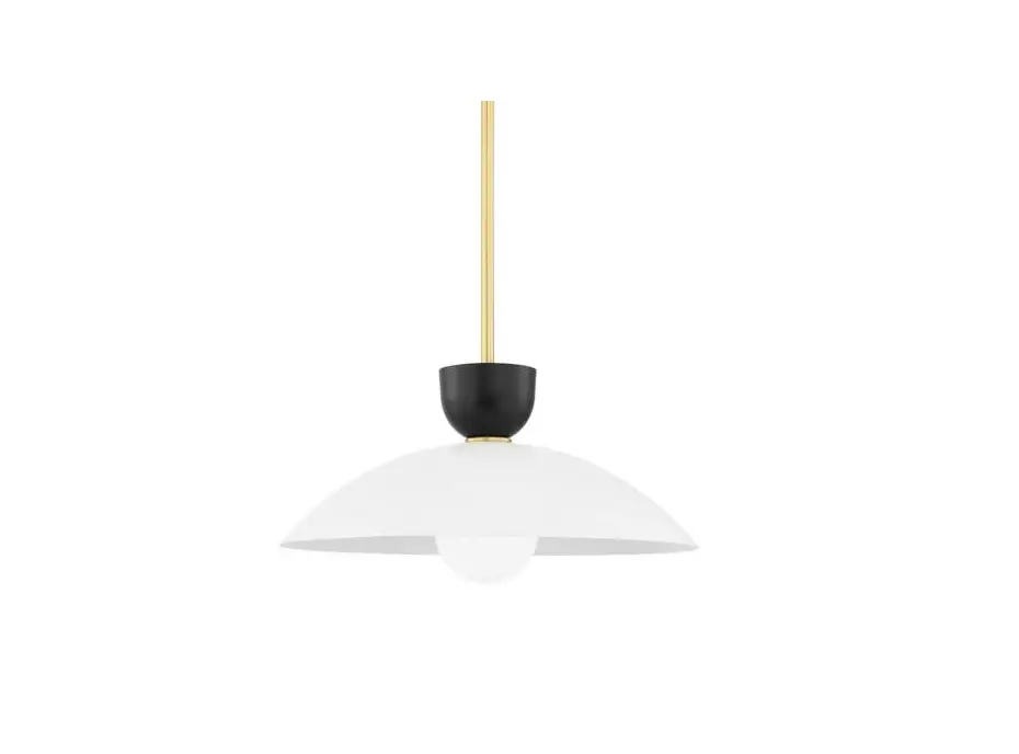 Mitzi H481701l-pn 1 Light Large Pendant In Aged Brass User Guide
