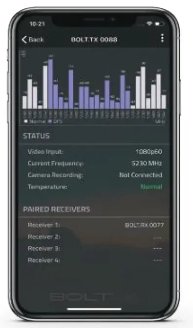 TERADEK Bolt 4K LT Wireless Transmitter and Receiver Kit - APP