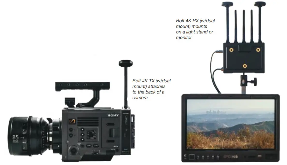 TERADEK Bolt 4K LT Wireless Transmitter and Receiver Kit - receiver