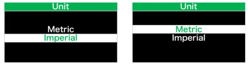 “Unit” Selections in km/Miles