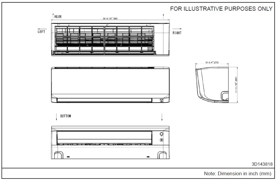 Goodman R410A FTXNG-A Series Inverter Split Unit Air Conditioner Wall Mounted-fig-2