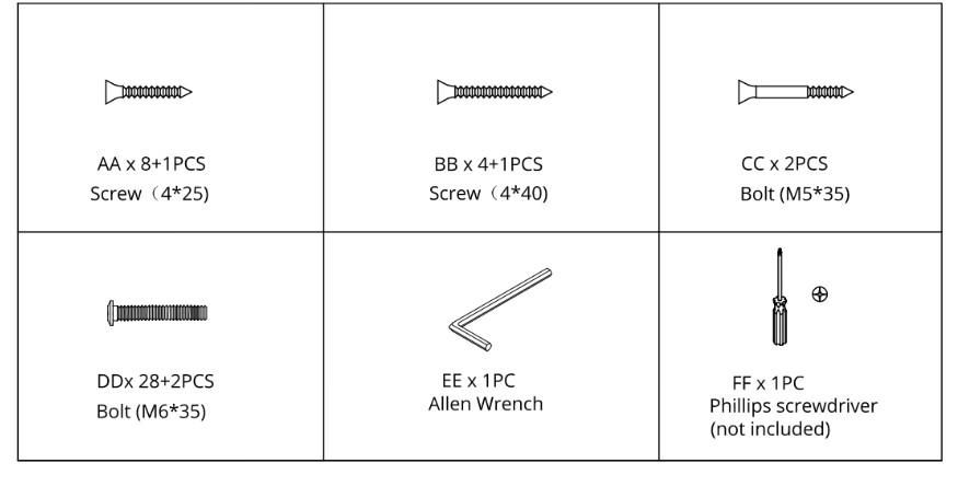 LUE BONA SKYLAR Series Raised Garden Bed - Hardwere Liasdst4