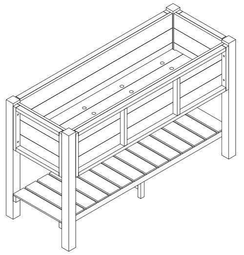 LUE BONA SKYLAR Series Raised Garden Bed