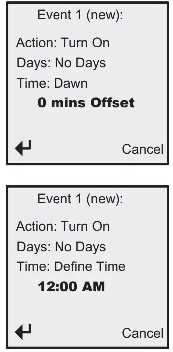 INTERMATIC STW700W Ascend Smart 7 Day Programmable Wi-Fi Timer - Menu Options 2