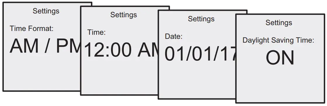 INTERMATIC STW700W Ascend Smart 7 Day Programmable Wi-Fi Timer - Menu Options 3