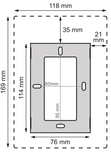 ALCAD MVC-141 Videodoor Entry System Monitor - Monitor and bracket size