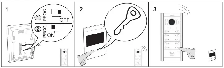 ALCAD MVC-141 Videodoor Entry System Monitor - Programming steps