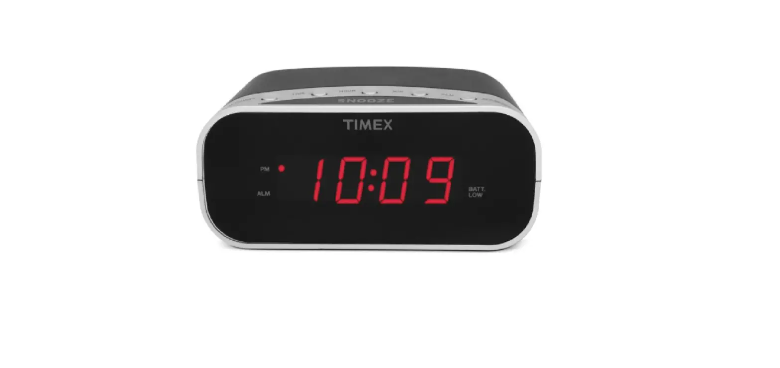 Timex T108 Cordless Alarm Clock With Jumbo Display Instruction Manual