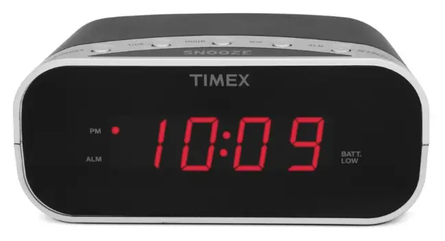 TIMEX T108 Cordless Alarm Clock with Jumbo