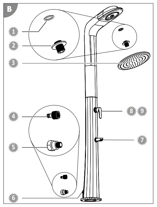 Steinbach 049085 Solar Shower - Spare parts