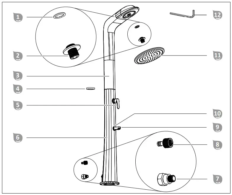 Steinbach 049085 Solar Shower - fig