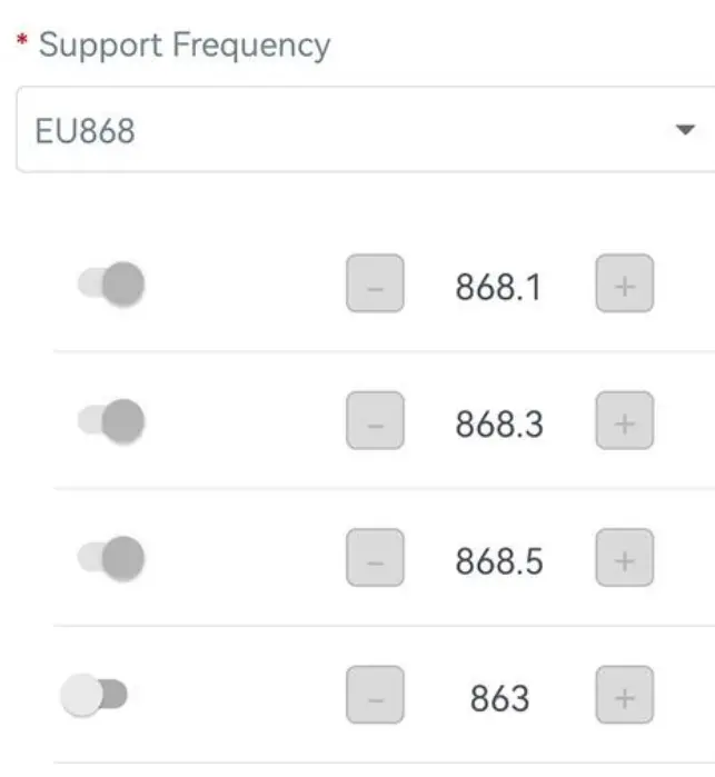 LoRaWAN Settings