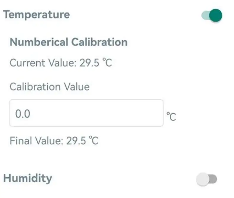 Calibration Settings