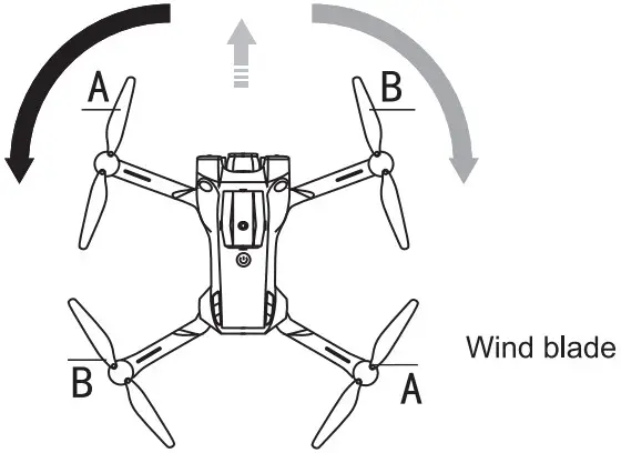 EBOYU S1S Brushless Foldable Drone - Wind blade