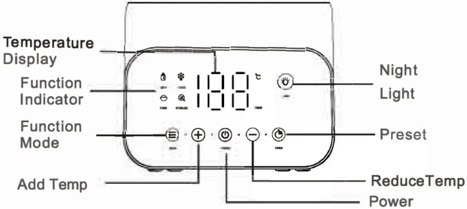 Homewell HMW BBW 9500D Baby Bottle Warner - Temperature