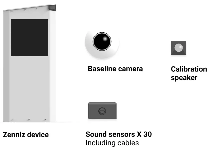 zenniz Tennis Court Smart Device with Accurate Ball And Player Tracking - in the box