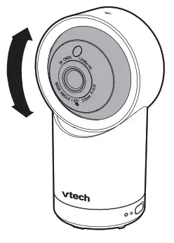 VTech RM7866HD 7 Smart Wi-Fi 1080p Pan and Tilt Monitor  - angle