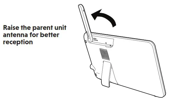 VTech RM7866HD 7 Smart Wi-Fi 1080p Pan and Tilt Monitor  - antenna