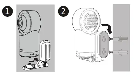 VTech RM7866HD 7 Smart Wi-Fi 1080p Pan and Tilt Monitor  - bracket