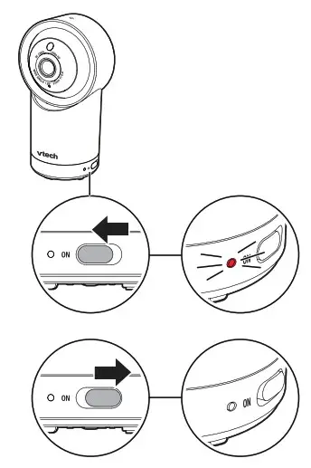 VTech RM7866HD 7 Smart Wi-Fi 1080p Pan and Tilt Monitor  - power