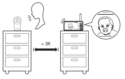 VTech RM7866HD 7 Smart Wi-Fi 1080p Pan and Tilt Monitor  - sounds