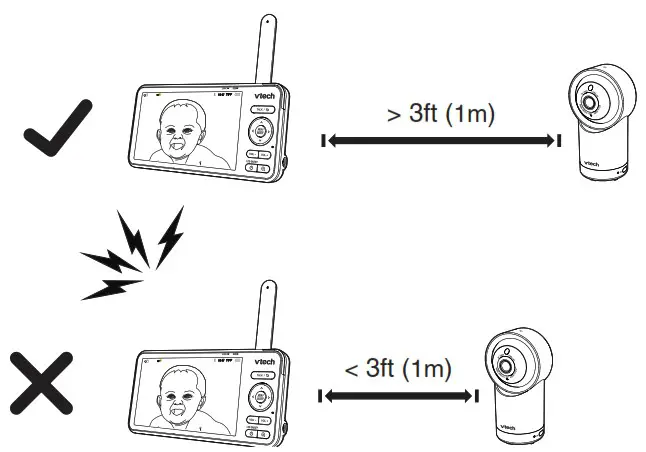 VTech RM7866HD 7 Smart Wi-Fi 1080p Pan and Tilt Monitor  - volume