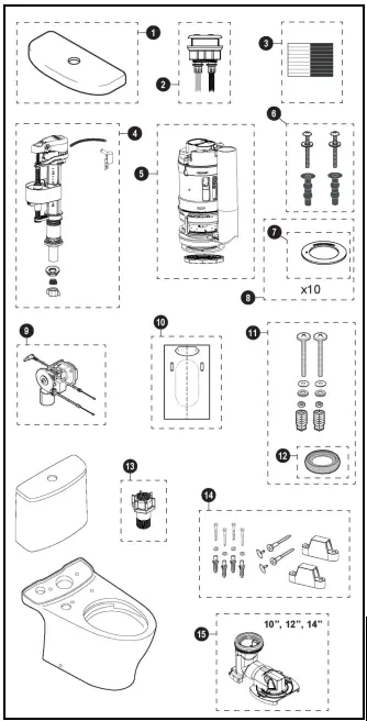 TOTO-MS446124CEMF-Aquia-IV-WASHLET-S550e-Two-Piece-Toilet-FIG-1