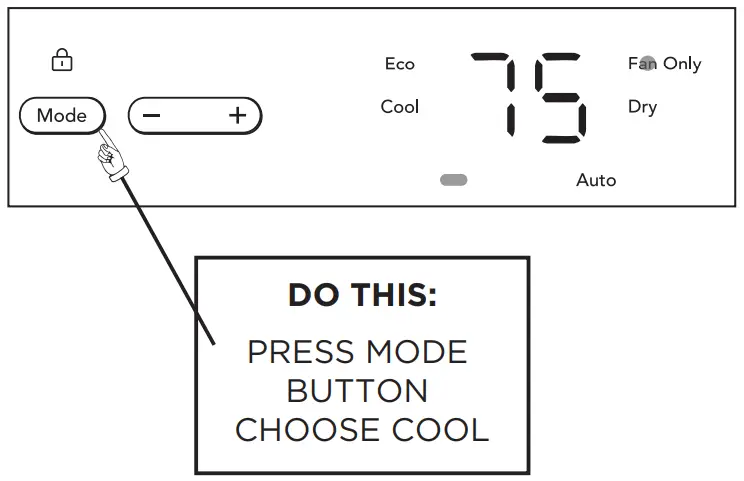 FRIGIDAIRE GHWQ105WD1 Gallery 10,000 BTU U-Shape Window Room Air Conditioner - COOL FEATURE