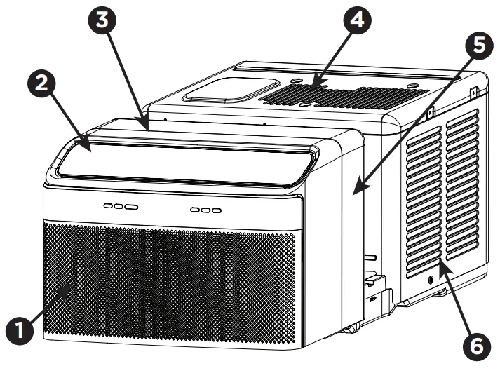 FRIGIDAIRE GHWQ105WD1 Gallery 10,000 BTU U-Shape Window Room Air Conditioner - Normal Sounds