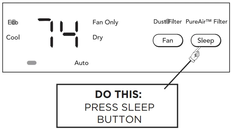 FRIGIDAIRE GHWQ105WD1 Gallery 10,000 BTU U-Shape Window Room Air Conditioner - SLEEP