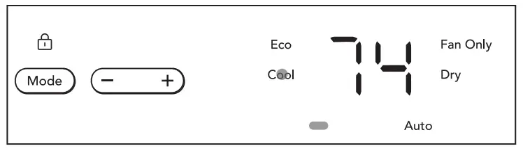 FRIGIDAIRE GHWQ105WD1 Gallery 10,000 BTU U-Shape Window Room Air Conditioner - mode