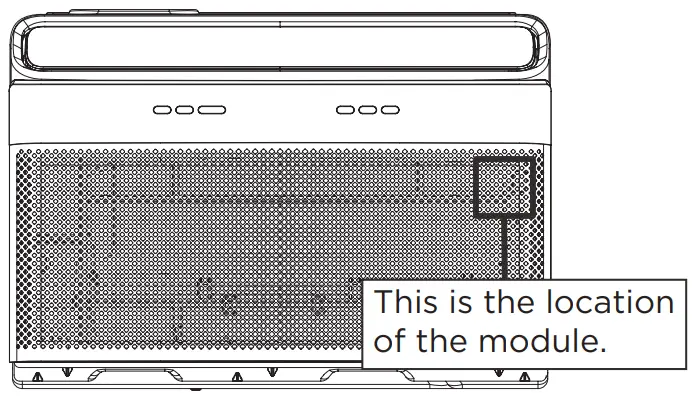 FRIGIDAIRE GHWQ105WD1 Gallery 10,000 BTU U-Shape Window Room Air Conditioner - module