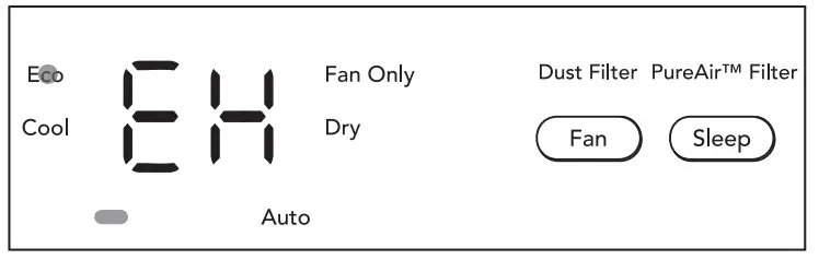 FRIGIDAIRE GHWQ105WD1 Gallery 10,000 BTU U-Shape Window Room Air Conditioner - restart