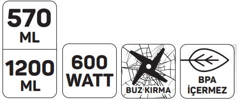 arzum AR1166 600W Jug Blende - icon