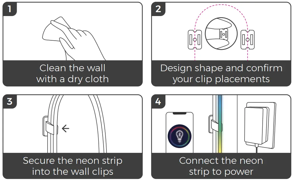 CRMETA NS0001NS0002 Smart Rgbic Neon Strip - Fig 8