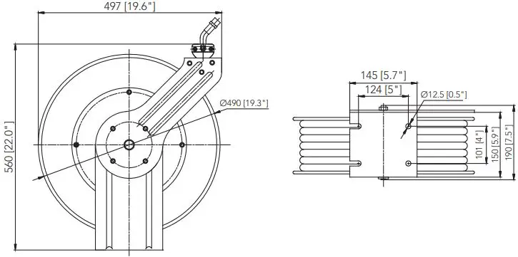 REEL WORKS GUR026 Steel Spring Driven-FIG2