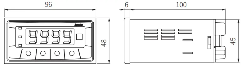 Autonics MT4W Series Digital Multi Panel Meter - model