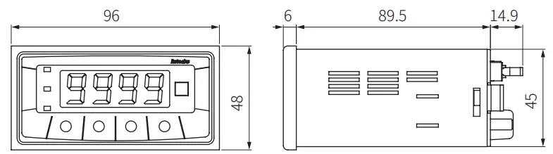 Autonics MT4W Series Digital Multi Panel Meter - model1