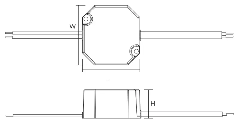 HALCYON DRMACV12 12W Constant Voltage LED Driver - dimisons