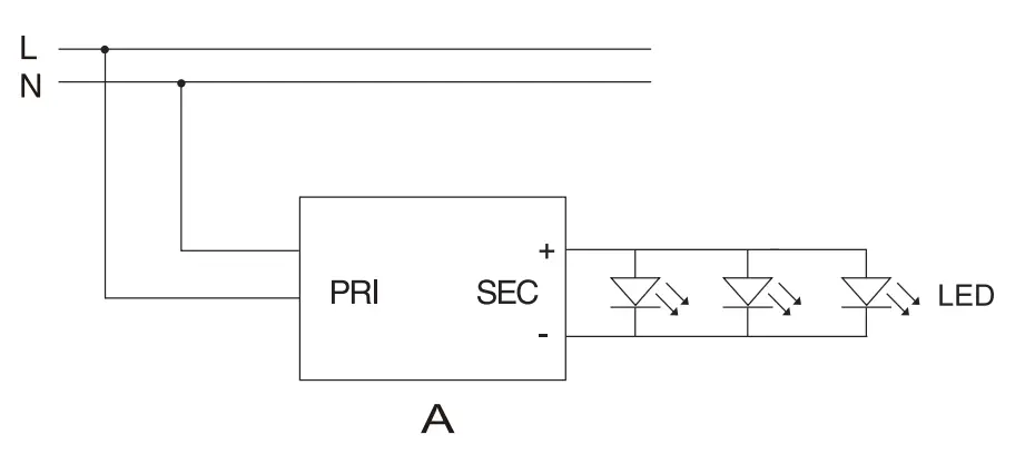 HALCYON DRMACV12 12W Constant Voltage LED Driver - wirings