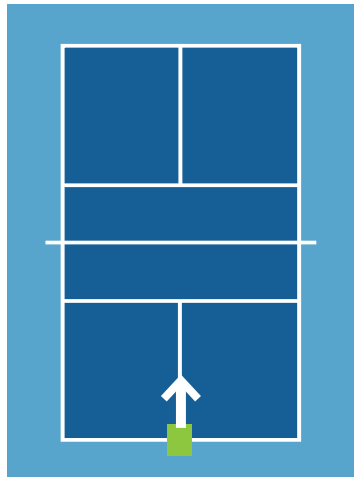 SPINSHOT Player Tennis Ball Machine - Court