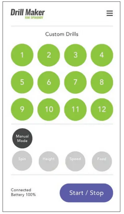SPINSHOT Player Tennis Ball Machine - Drill Maker App 2