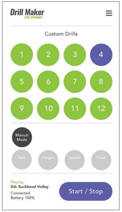 SPINSHOT Player Tennis Ball Machine - Drill Maker App 3