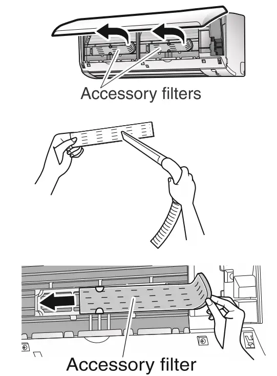 DAIKIN GTL28UV16W1 Room Air Conditioner - air filter 2