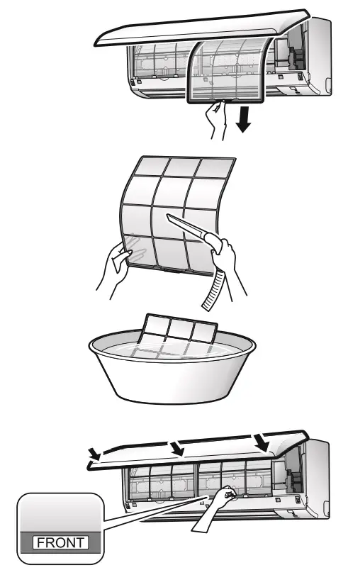 DAIKIN GTL28UV16W1 Room Air Conditioner - air filter